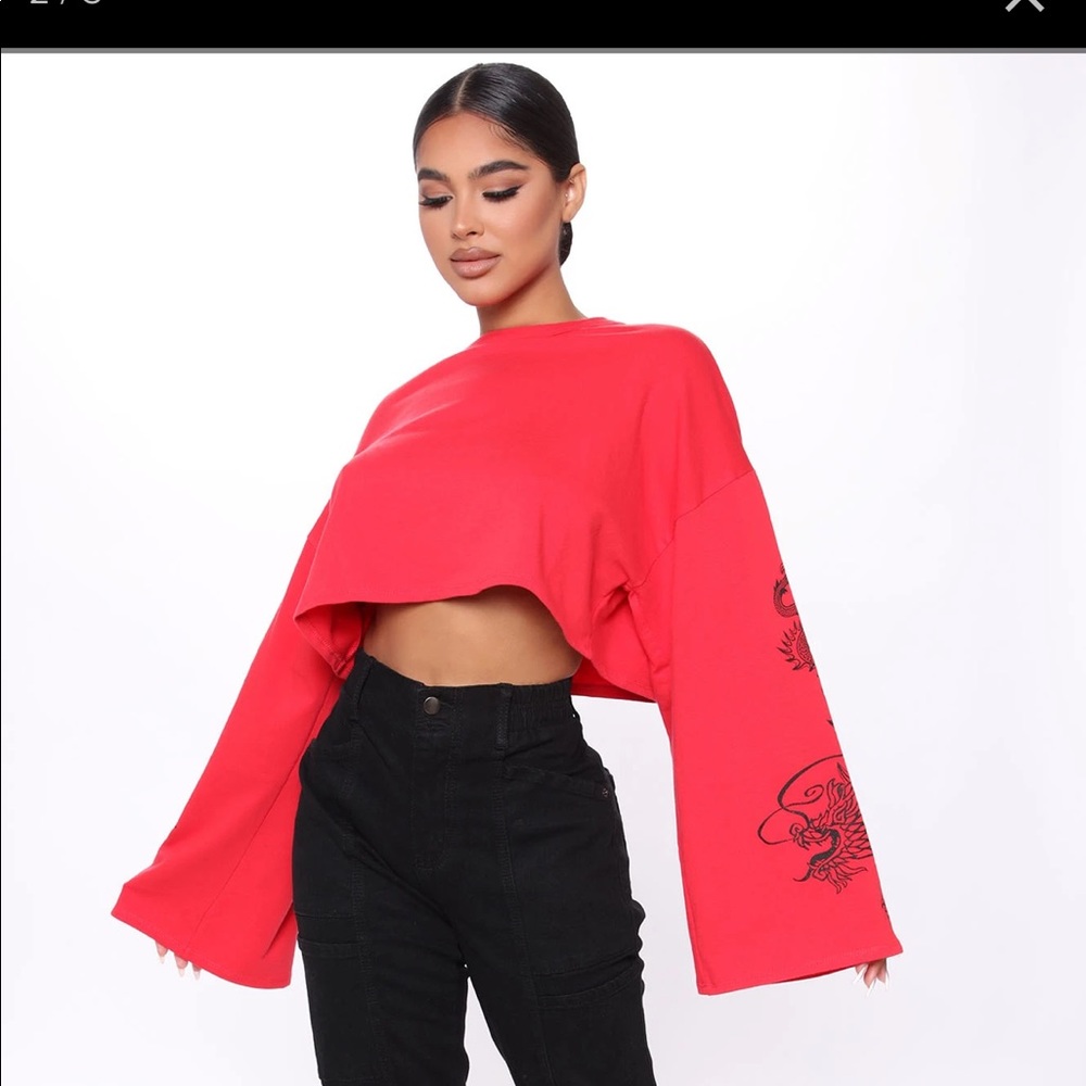 Fashion Nova crop sweatshirt✨
